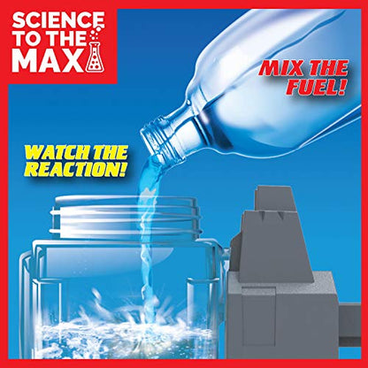 Be Amazing! Toys Science to The Max DIY Rocket Car Science Experiment for Kids & Teens - STEM Chemistry Kit for Boys and Girls - Make Your Own Water Rocket with Race Track for Ages 8+