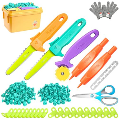 Kibbidea Cardboard Cutter for Kids, Cardboard Construction Tool Kit - size: 170 PCS