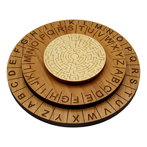 Labyrinth Cipher Wheel - Premium Escape Room Decoder Ring and Escape Room Prop - size: Labyrinth Cipher