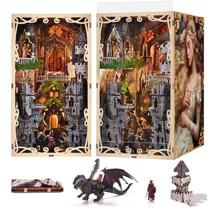 CCCDF Book Nook Kit, Sleeping Beauty DIY Miniature Dollhouse Booknook Kit - color: Sleeping Beauty