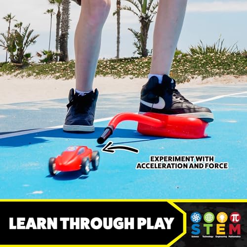 Stomp Racers Mega Pack by Stomp Rocket, 4 Air Powered Race Cars