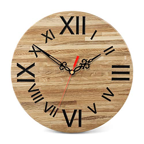 Hicarer Clock Motor Movement Wall Clock Movement Mechanism DIY Repair Parts Replacement with 3 Different Pairs of Hands (Shaft Length 0.9 Inch/ 23 mm, Black Red) - size: 0.90 Inch Shaft