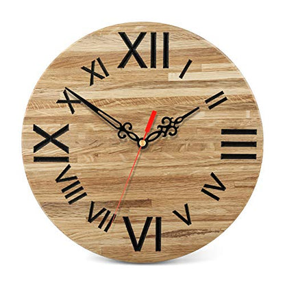 Hicarer Clock Motor Movement Wall Clock Movement Mechanism DIY Repair Parts Replacement with 3 Different Pairs of Hands (Shaft Length 0.9 Inch/ 23 mm, Black Red) - size: 0.90 Inch Shaft