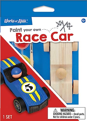 Works of Ahhh Mini Craft Set - Race Car Build & Paint Family Craft Set - style: Race Car