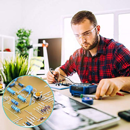 2600Pcs 130 Values Resistor Kit 1/4W, 1 Ohm-3M Ohm RoHS Compliant MelkTemn Resistor Assortment Kit Metal Carbon Film Fixed 1% Electrical Resistors Set Assortment Resistance Optional 100% New
