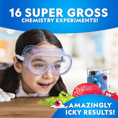 National Geographic Gross Science Kit Chemistry Toy for Ages 8-12 - style: 16 Gross Experiments