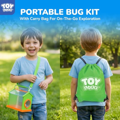 TOY Life Bug Catcher for Kids, Bug Catching Kit Kids Explorer Kit with Bug Net, Catching Tool, Tweezers, Magnifying Glass, Binoculars, Insect Catcher, Educational Outdoor Toys Kid Adventure Set - style: Core Explorer Set