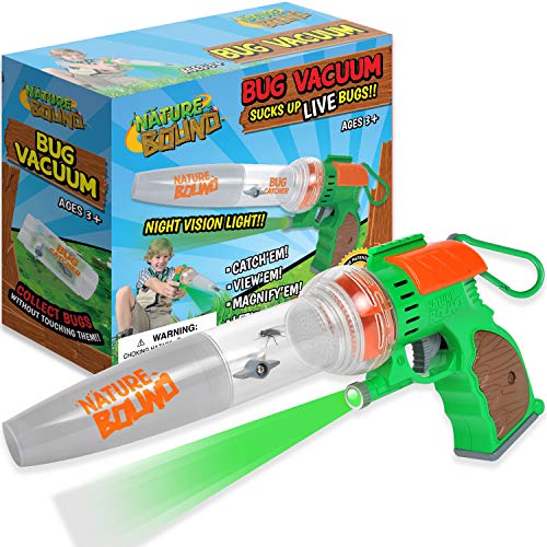 Nature Bound Bug Catcher Toy | Eco-Friendly Bug Vacuum, Catch and Release | Ages 3 to 12 Indoor/Outdoor Play Toy | Includes Capture Core with Magnification | Complete Kit for Kids | Green - style: Closed Box