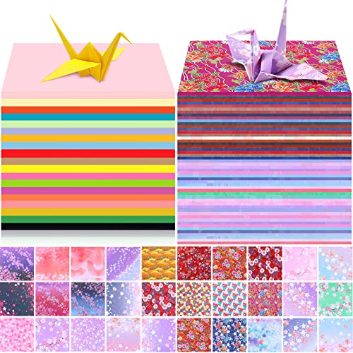 Lincia Origami Paper Kit 20 Colors 6 x 6 Inch for Adults Kids, 840 Sheets