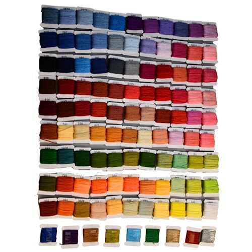 Embroidery Floss Kit 108 Colors on Plastic Bobbins, Cross Stitch - style: Floss Kit - No Box