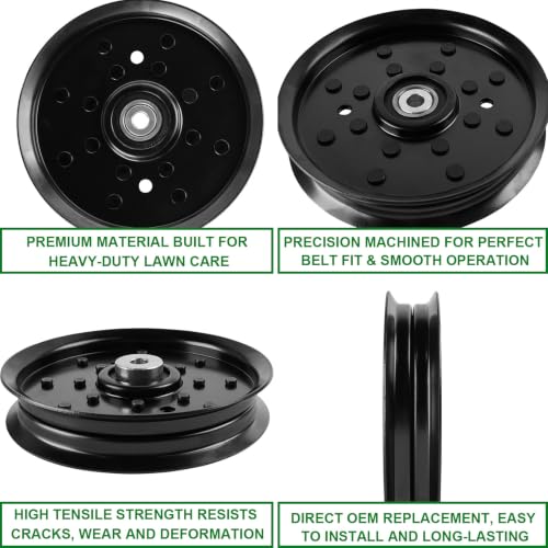 AM136252 Pulley Fits 54" 48" Mower Deck Compatible with John Deere Z445 Z465 Z645 Z655 X320 X324 - color: AM136252