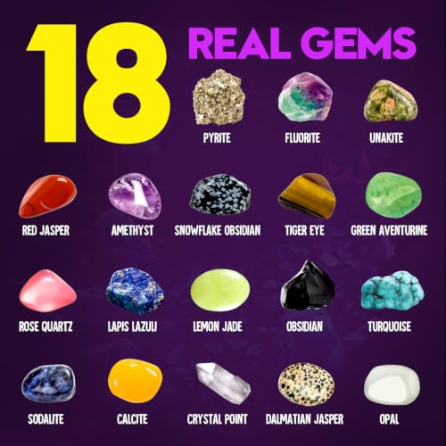 Piano Potato Jumbo Gemstone Dig Kit, 18 Real Crystals & Gems, STEM Toy 6+ - style: Gemstone Dig Kit
