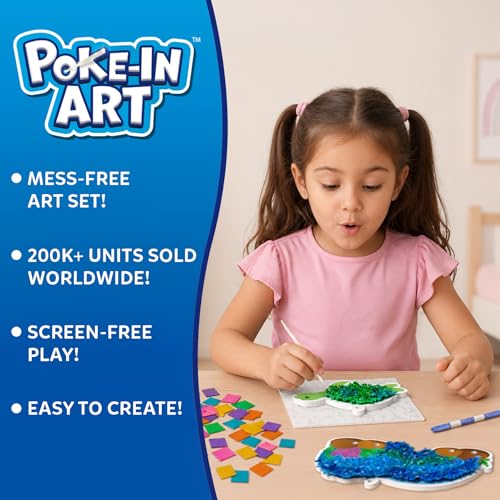Skillmatics Poke-in Art – Underwater Animals, Wood Craft Kit, Gift for Kids - style: 7. Underwater Animals