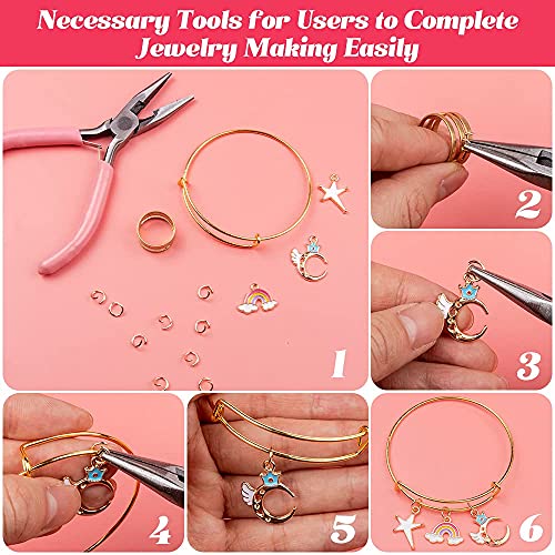 Sofier Bracelet Making Kit DIY Jewelry Supplies 542pcs for Teen Girls Women - color: Multiple