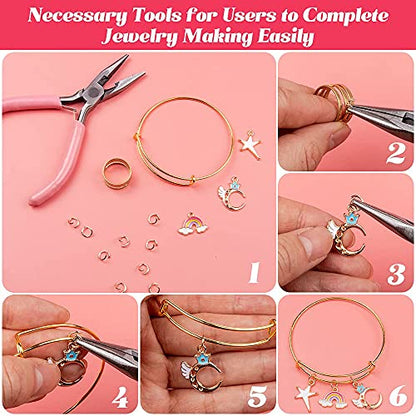 Sofier Bracelet Making Kit DIY Jewelry Supplies 542pcs for Teen Girls Women - color: Multiple