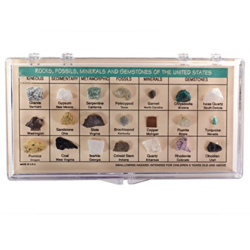 Fantasia Boxed Collection: Rocks, Fossils, Minerals and Gemstones of The USA in Presentation Case - Set #2