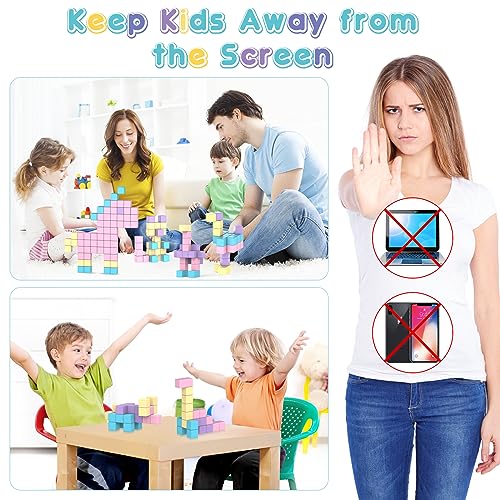 SYSKENI Magnetic Building Blocks Toys fo Girls Boys Age 3-5 5-7 4-8 - style: Magnetic Blocks