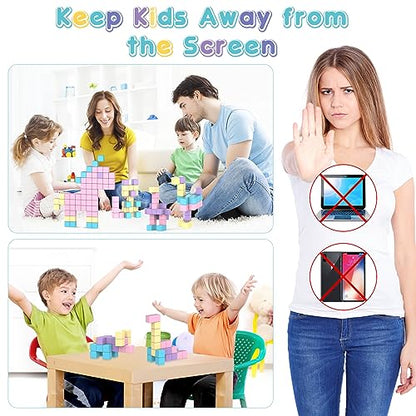 SYSKENI Magnetic Building Blocks Toys fo Girls Boys Age 3-5 5-7 4-8 - style: Magnetic Blocks