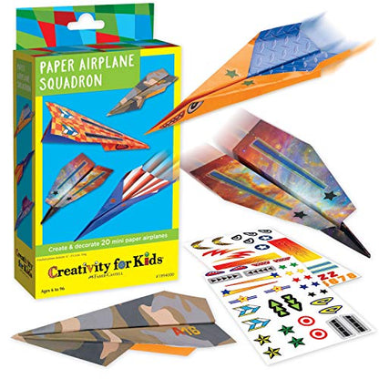 Creativity for Kids Paper Airplane Kit, Make 20 Airplanes - style: Mini Kit- 20 Airplanes
