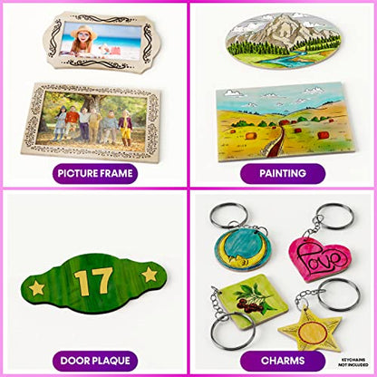 Craft Culture Beginners Wood Burning Kit for Kids, Teenage Boys & Girls - Easter Gifts for Boy & Girl - Craft Projects Birthday Gift Idea for Children Teen Woodburning DIY Hobby Kits Art Activities