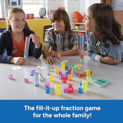Educational Insights Fraction Formula - 3rd Grade Math Games for Kids 8-12, Fraction Tiles and Fractions Flash Cards, Learning Games and Math Manipulatives for Elementary School or Homeschool