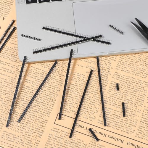 10pcs 1x40P Single Row Round Headers Machine Pin Female 0.1" 2.54mm 40 Pin Breakable PCB Breadboard Socket Connector