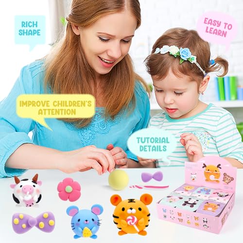 LOUFOR Air Dry Clay Kits for Kids, 12 Boxes - color: #03-Cute Pet Park