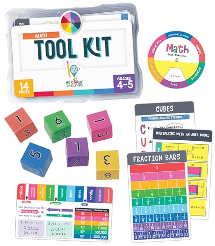 Carson Dellosa 30-Piece Be Clever Wherever Grades 4-5 Mathematics Tool Kit