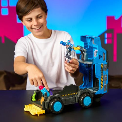 MRBEAST LAB Hybrids Mobile Battle Lab, MEGA-TECH Hybrid Figure, Toy Vehicle