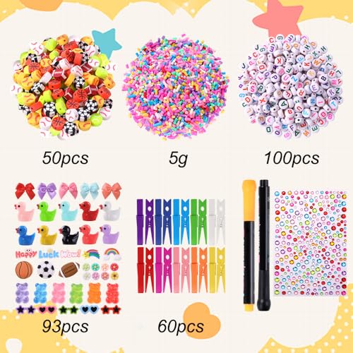JOICEE 60 Set Cheer Pins Spirit Clips Cheer Clothes Pins Kit - color: Multicolor1