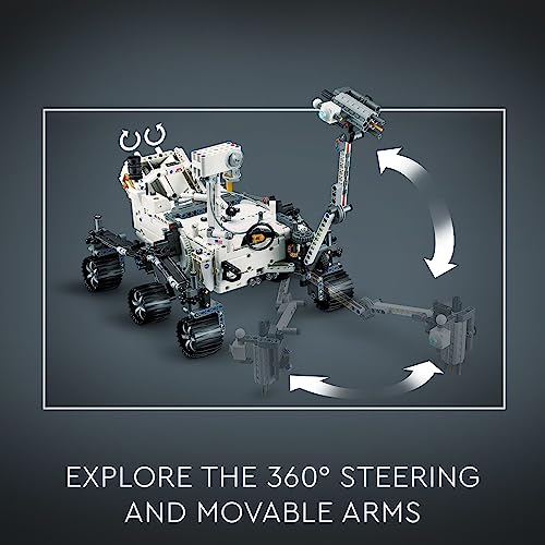 LEGO Technic NASA Mars Rover Perseverance Building Toys - STEM Model Kit for Boys & Girls, Ages 10+ Years - Gifts for Birthdays - Detailed Set for Display - 42158