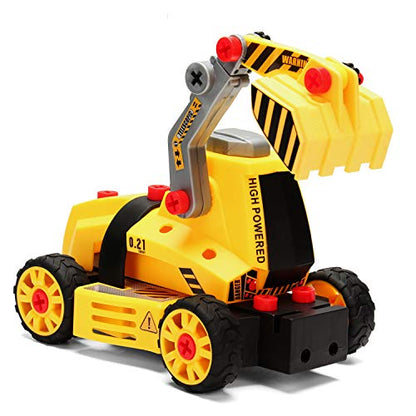 Mobius 7-in-1 Take-Apart Construction Truck Set with Drill, Ages 3+ - color: 7 in 1 Construction Playset