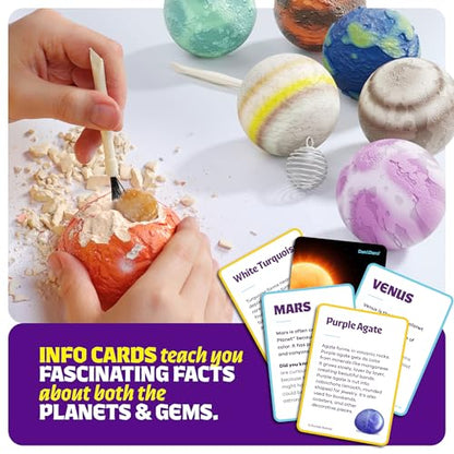 Galaxy Gem Dig Kit for Kids - Gemstones Digging Science Kits for Kids