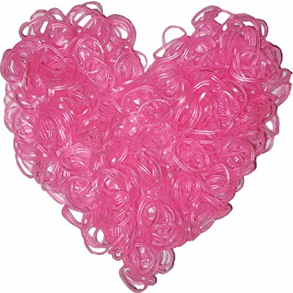 Loom Rubber Band Refill, Luminous Pink 900 Pcs. - color: Luminous Pink