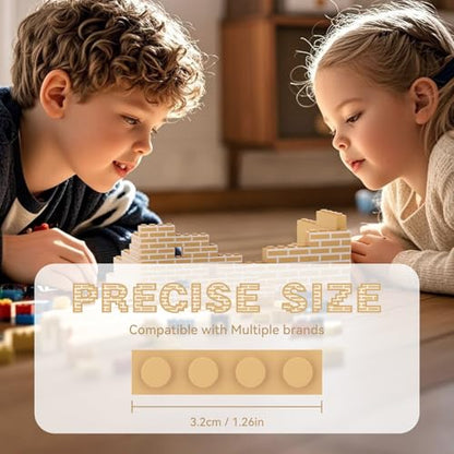 200PCS Classic Wall Building Bricks 1x4 Yellow Color, Compatible with Lego Part, ABS material, Creative Building Sets for Home, School & DIY STEM Projects, Construction Toy for Kid Age6 7 8 9 10 11 12 - color: Yellow 200pcs