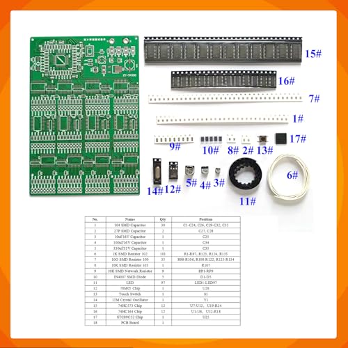 Soldering Practice Kit - 4-in-1 SMD & SMT DIY Electronic Kits | Soldering Training Board for Beginners, Hobbyists, and Students | Perfect for Learning Surface Mount Soldering Techniques