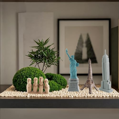 ONEST 20 Pieces Mini World Building Model Playsets Famous Architecture Figurines Toys for Boys and Girls - style: A Set