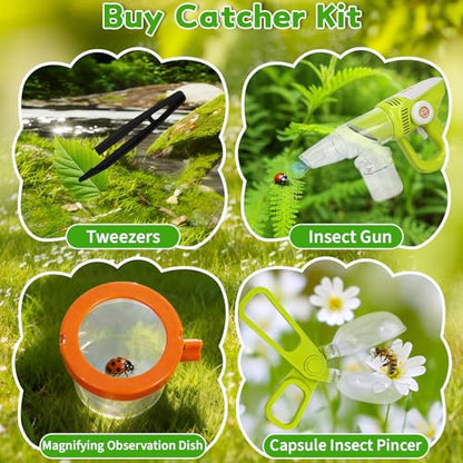 Bug Catcher for Kids 3-5, Bug Vacuum Toys Set，Summer Outdoor Explorer Kit
