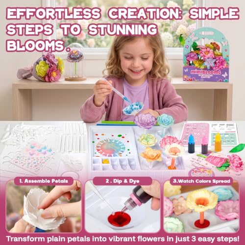 Mimiblooms Paper Flowers Science Kit for Girls for Girls 6 7 9 10 11 Years