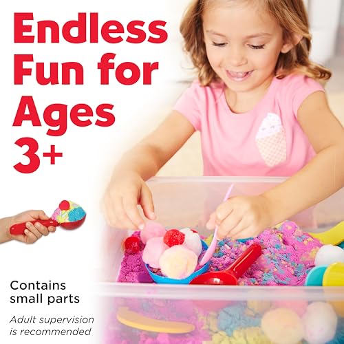 Creativity for Kids Sensory Bin: Ice Cream Shop Playset - Toddler Learning Toys for Kids Ages 3-4+, Pretend Play Ice Cream Set, Kids Gifts for Girls and Boys - style: Ice Cream Shop