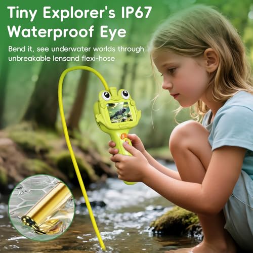 Borescope Camera for Kids, STEM Toy for 3+ Years Boys Girls - color: Green