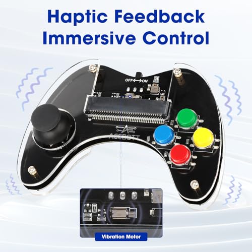 ACEBOTT Wireless Controller for Micro:bit Kit, STEM Kit Coding Robot kit Compatible with Makecode, Remote Control for Programming Learning, Gifts for Kids and Teens(Included Micro:Bit)