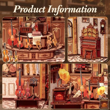 CUTEBEE Book Nook Kit - DIY Miniature House Dollhouse Booknook Kit