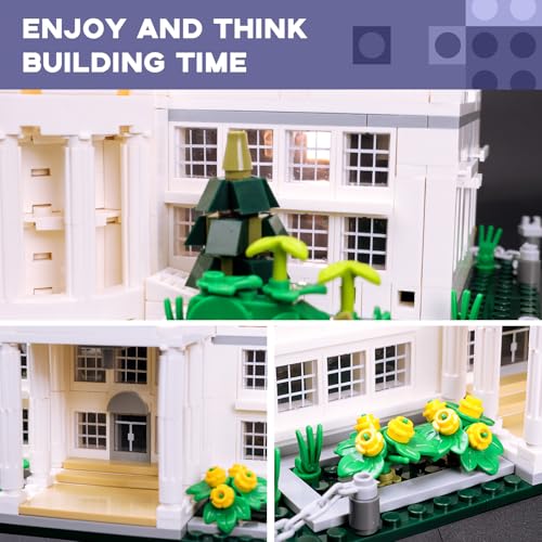ArtorBricks White House Architecture Building Blocks Set, 894 Pieces Miniature Model Kit for Adults, Washington DC Landmark Collection, Intricate Home Office Desk Decor, Creative Gift for Hobbyists