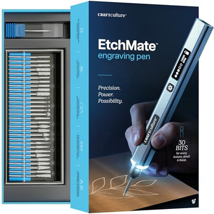 EtchMate Engraving Pen for Metal, Wood, Glass, Plastic & All Materials