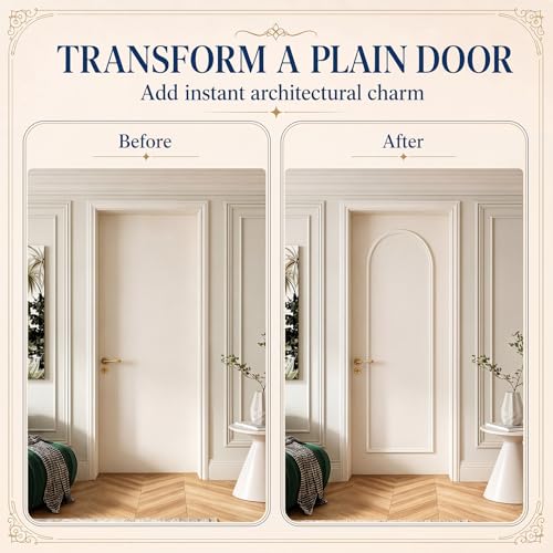 Colingmill 1 Set Peel and Stick Door Moulding Trim Kit, Medium - size: Medium