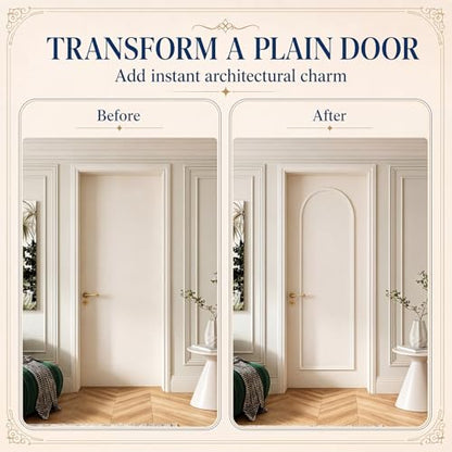 Colingmill 1 Set Peel and Stick Door Moulding Trim Kit, Medium - size: Medium