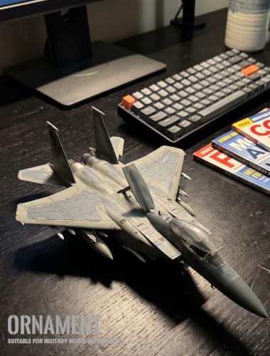 SEBUNAS 1/72 F-15EX Eagle II USAF Fighter Jet Easy Snap Build Model Toy Kit - color: Desert Yellow