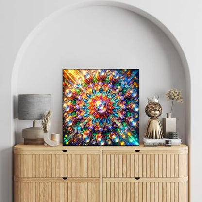 Ekuxom Mandala Diamond Art Kits for Adults-5D Diamond Painting - color: Mandala