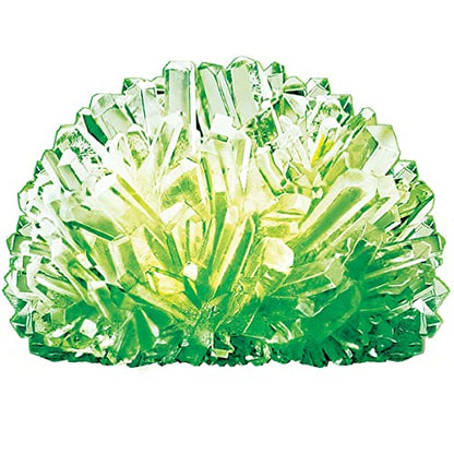 4M Glow Crystal Growing Kit - Grow a DIY Crystal Experiment Specimen, A Great Educational STEM Toys Crystal Making Gift for Kids & Teens, Boys & Girls - style: Crystal Growing Kit (Green)